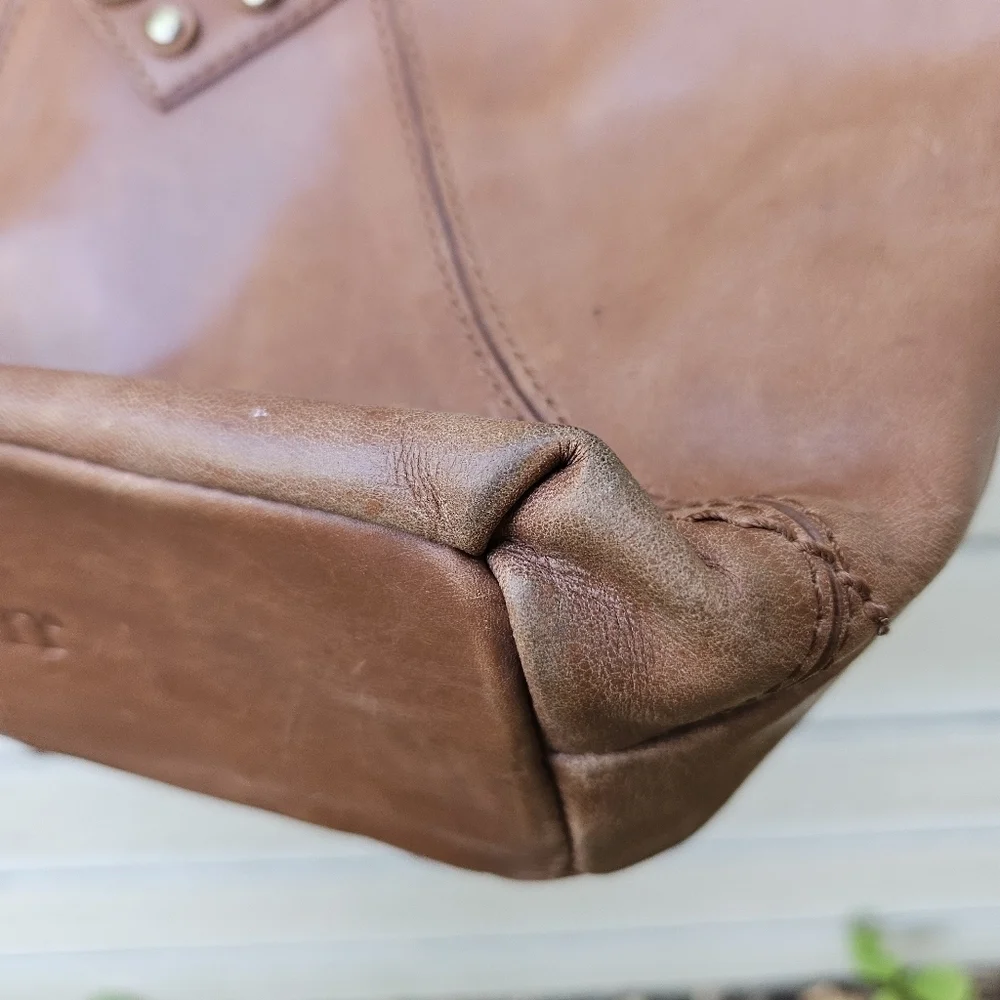 Born brown leather studded crossbody bag - Picture 12 of 12